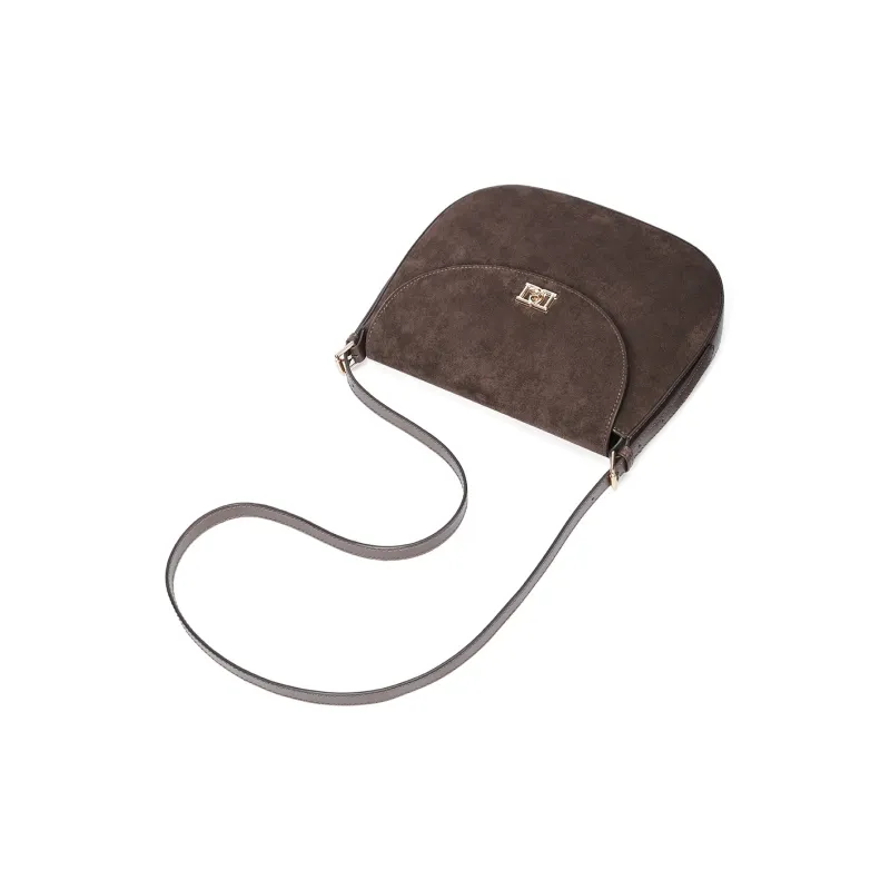 RED DRAGONFLY Cow Leather Crossbody Handbag, Shoulder Bag Regular Women's Caramel/Coffee-8