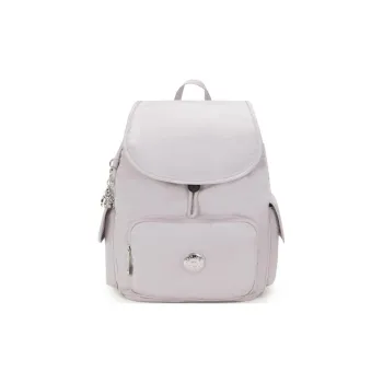 Kipling Polyamide With Recycled Polyamide Backpack Small Size Women's Silver