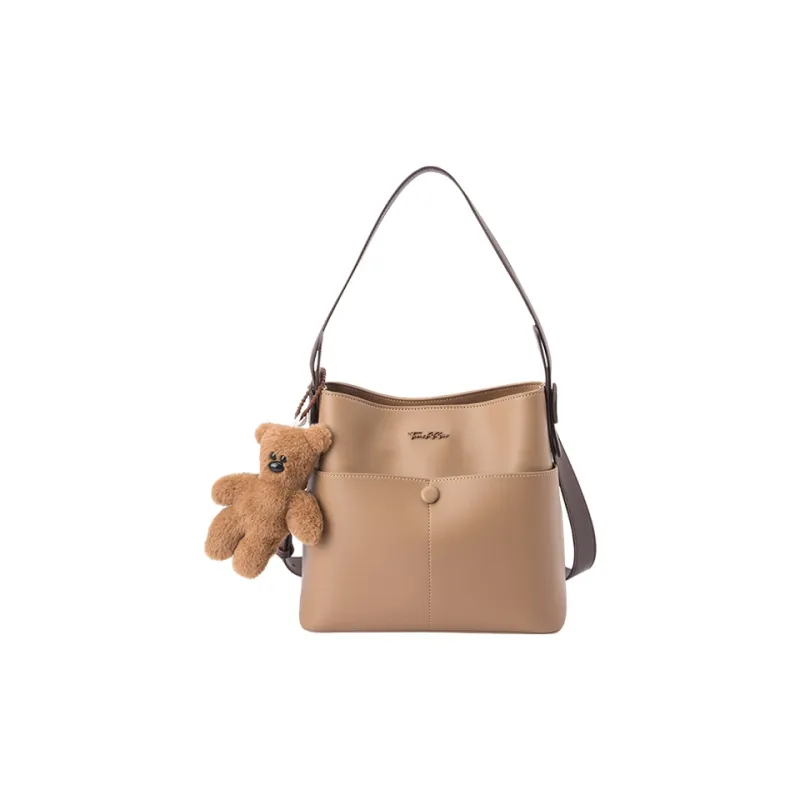 SEM/R PVC Crossbody Bag, Commute Handbag, Shoulder Bag Women's Milk White 10501, Khaki 50604, Caramel Brown 51101-5