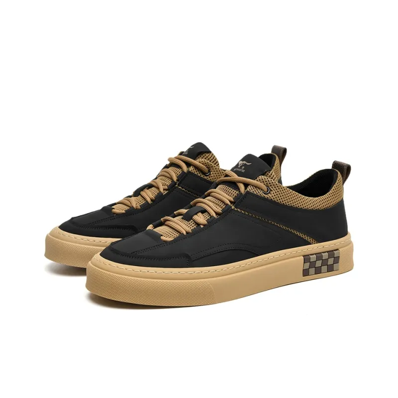 SEPTWOLVES Anti-Slip And Wear-Resistant Height Increasing Low-Top Skateboard Shoes Men's-2