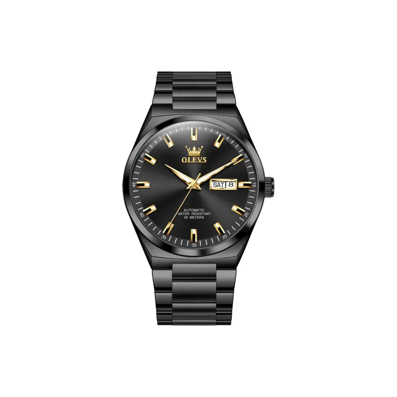 OLEVS Play The Cool Series Mechanical Movement Watch Men's Watches Black Dial-8