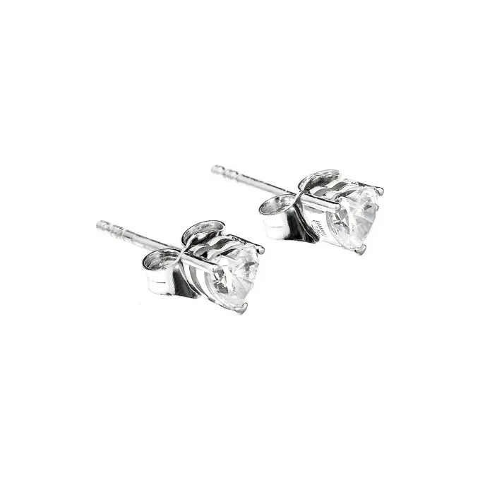 CHIARA FERRAGNI 925 Sterling Silver With Zircon Italian Luxury Light Earrings, Hoop Earrings Women's Silver-0