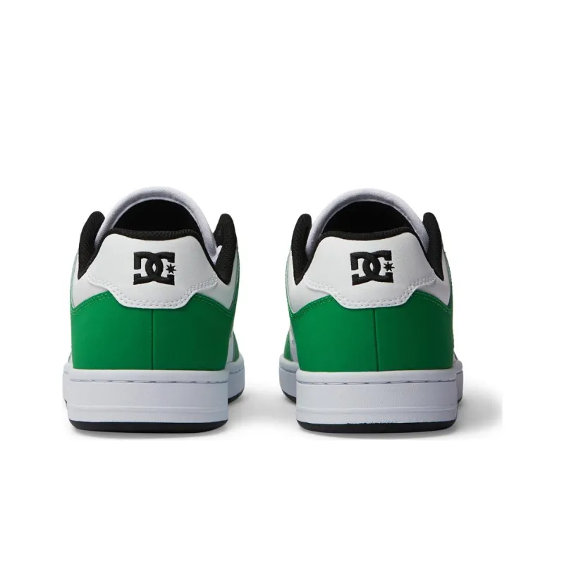 DC Shoes MANTECA Low Top Skateboard Shoes Men's White Green-4
