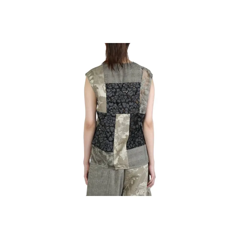 COMMUNS Floral embroidered Button up Top-1