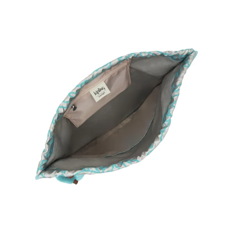 Kipling Polyamide Backpack Medium Size Women's Light Blue-3