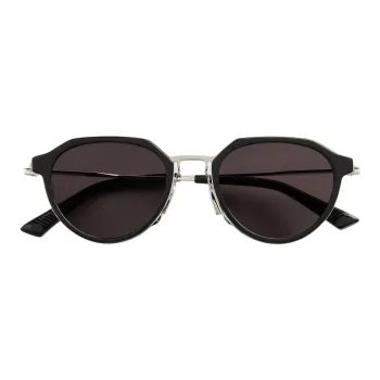 Bottega Veneta Oval Sunglasses Women's Black