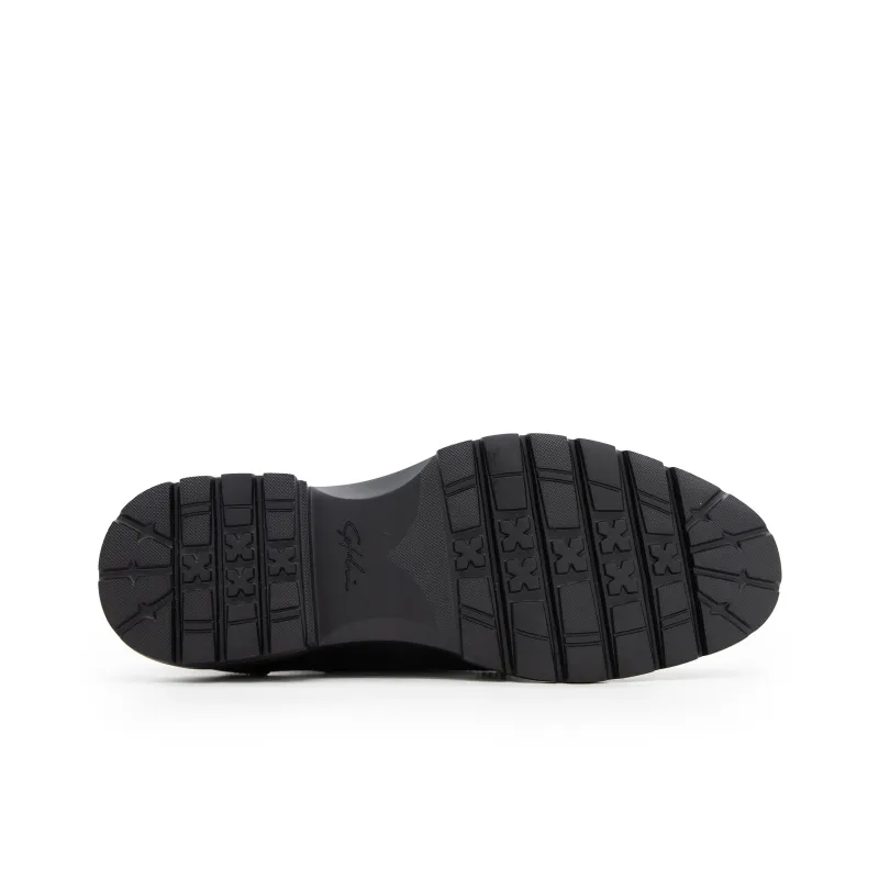 Satchi Dress Shoes With Brogue Platform Leather Men's Black-5