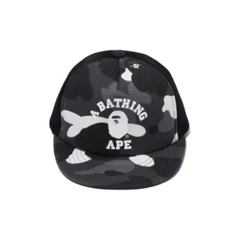 A BATHING APE Cotton, Polyester Baseball Caps Kids' Black/Gray