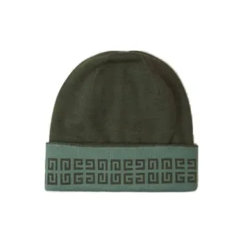 Givenchy Logo Intarsia Knit Turn-Up Beanie