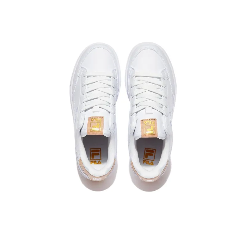 FILA Elite Coat V3 Cushioning Wear Resistant Casual Shoes Unisex White-3