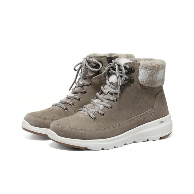 Skechers Thermal Waterproof Abrasion Resistant Cushioning Slip Resistant Ankle Length Snow Boots Women's Tan-2