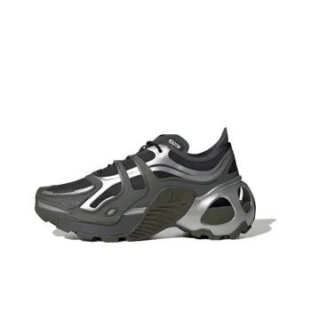 Adidas Anti Slip Wear Resistant Low Top Casual Running Shoes Unisex Black Gray Color