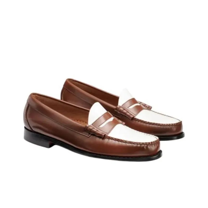 G.H. Bass & Co. Larson Loafers Men's Brown White-2
