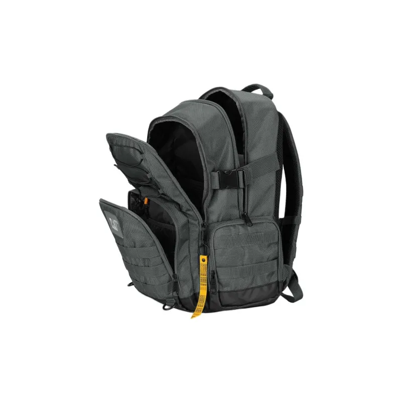 CAT Polyester Backpack Tubas Unisex Dark Gray/Black-3