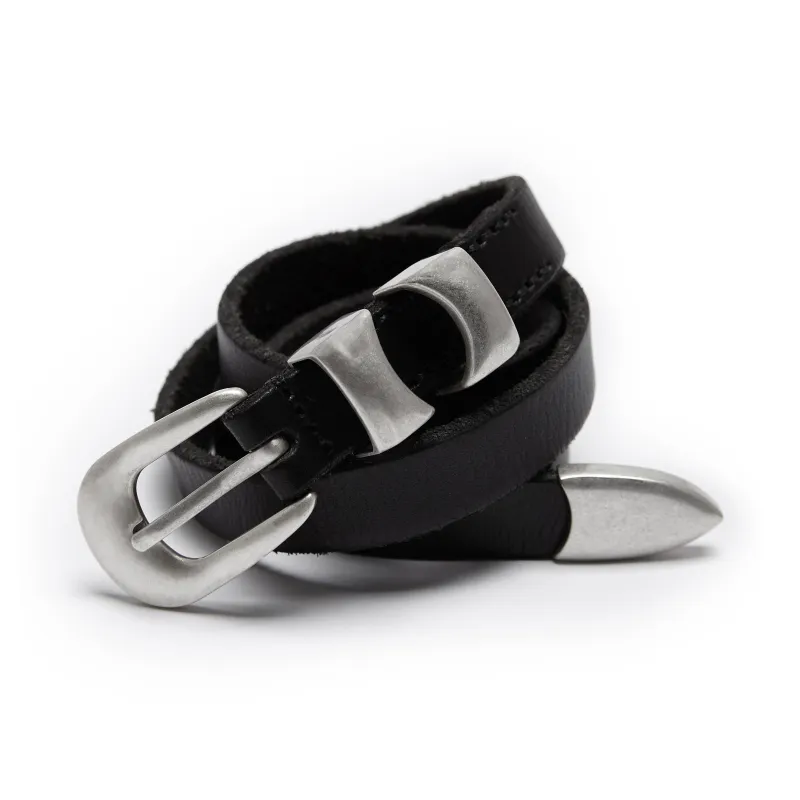 Haonanhuang Top Grain Cow Leather Belts Unisex 2.5cm-0