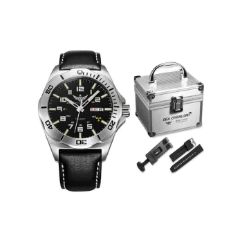YELANG Automatic Mechanical Movement Genuine Leather Strap Watch Men's Watches Blue Dial