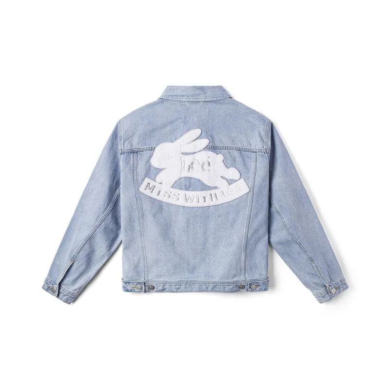 Melting Sadness X Lee Denim Jackets Unisex Light Blue-1