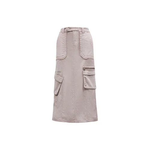 ONLY Denim Long Skirts Women's C17 Sand Gray Purple