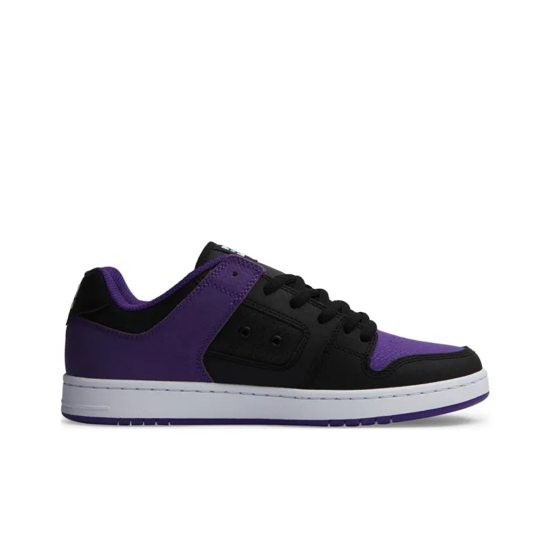 DC Shoes MANTECA Low Top Skateboard Shoes Men's Purple Black-1