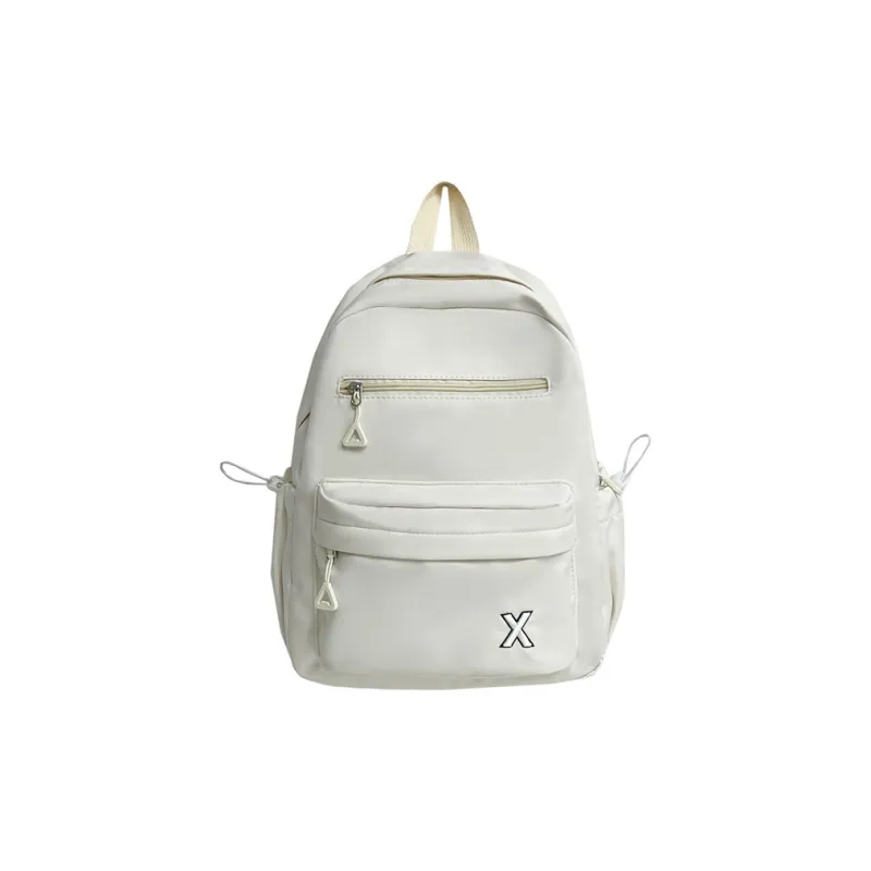 MOK Composite Cloth Backpack Unisex Ecru/Gray/Light Yellow/Light Green-0