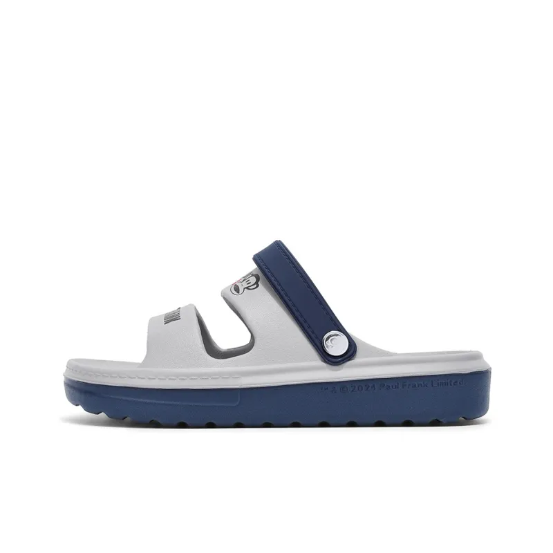 PAUL FRANK Beach Sandals Men Black Gray, White Gray, Dark Blue Orange-0
