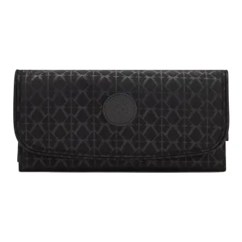 Kipling Polyamide Wallet Large Size Women's Black
