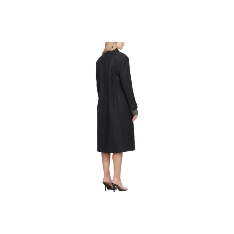 WE11DONE Trench Coat Women's Black-1