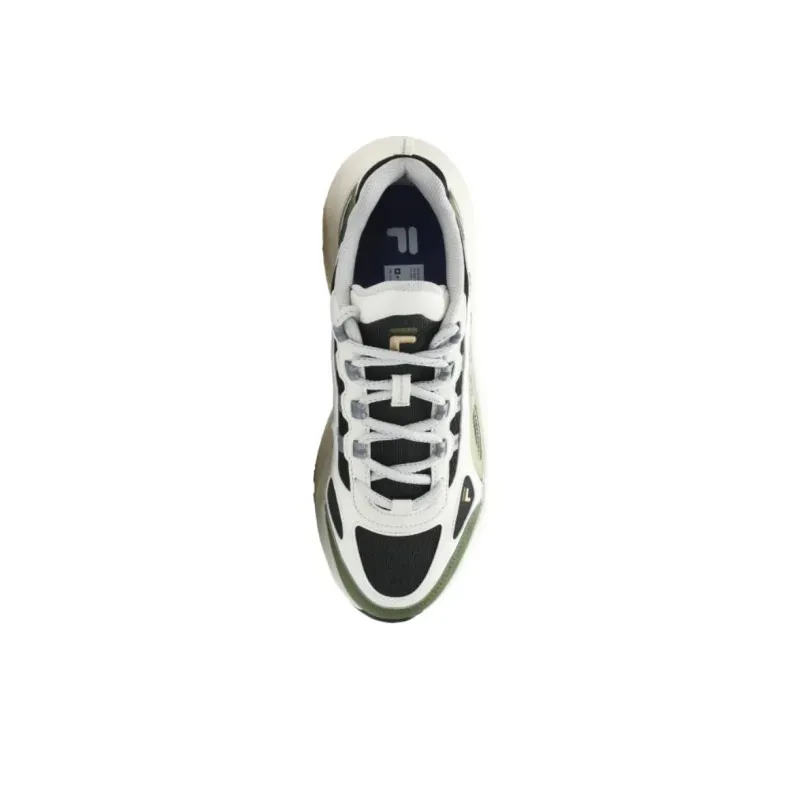 FILA FUSION SKY TRAIL DX Fishbone Head Chunky Sneakers Men Low Top White Green Black Gray-3
