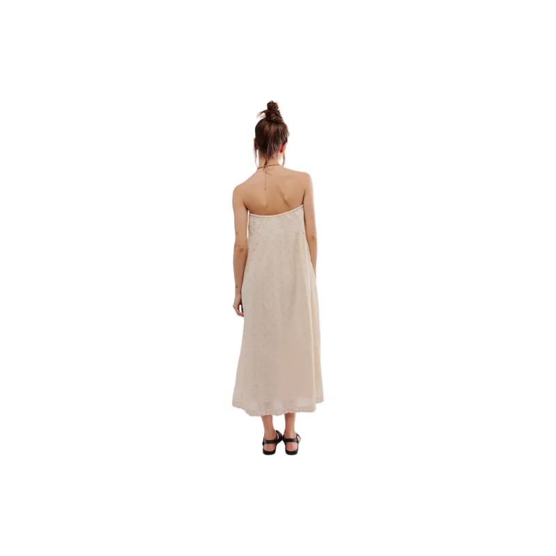 FREE PEOPLE Meant To Be Midi Dress Sleeveless Dress Women's Tea/Tea Brown-1