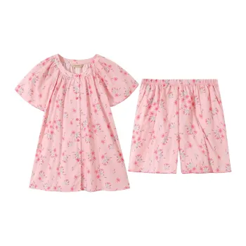 AUTUMNDEER Pajama Set Women's Misty Rose