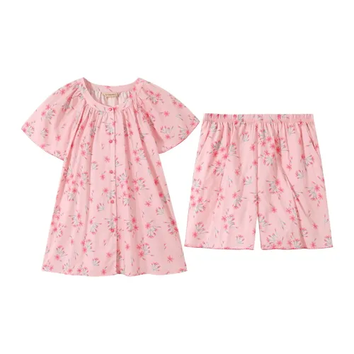 AUTUMNDEER Pajama Set Women's Misty Rose