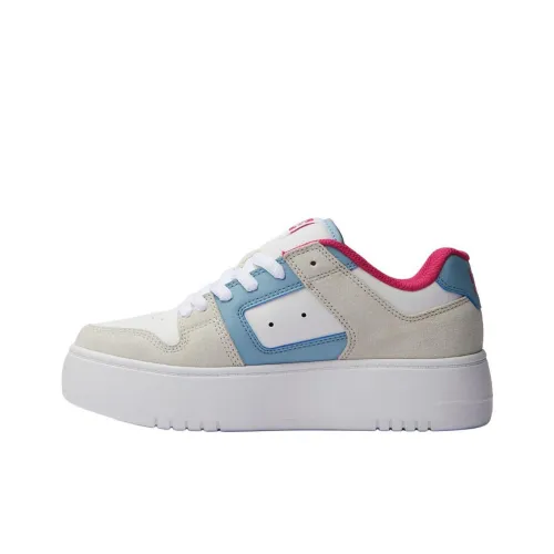 DC Shoes Skateboard Shoes Women's Low-Top Blue Pink