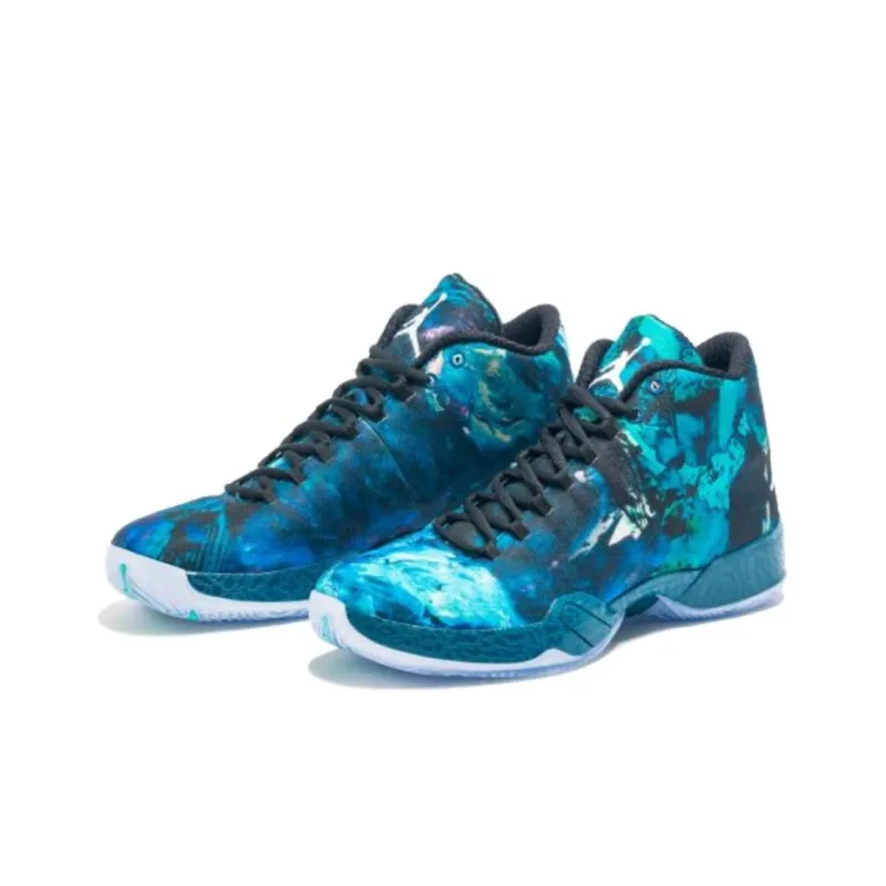 Jordan Air Jordan 29 Air Jordan XX9'CNY' Cushioning Anti-Slip And Wear-Resistant Mid-Top Basketball Shoes Men's Blue-1