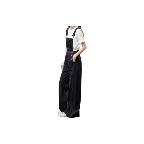 Mo Han Yi Mei Overalls Women's Dark Blue