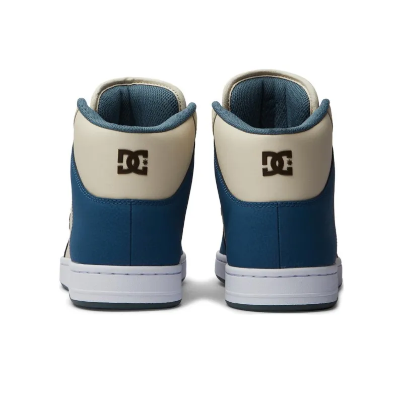 DC Shoes MANTECA 4 HI High Top Skateboard Shoes Men's Beige Blue-4