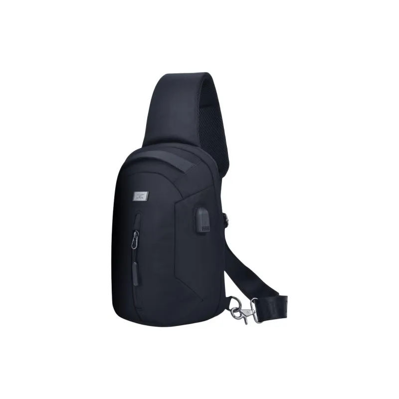 SEPTWOLVES Oxford Sling Bag, Fanny Pack, Crossbody Bag Regular Men's Black-1