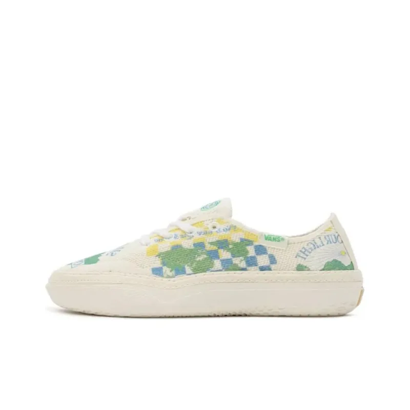 Vans Eco Theory Circle Vee 'White Green Blue'-0