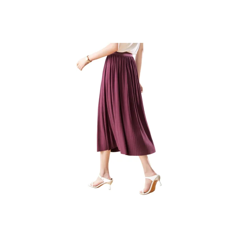 XWI Casual Long Skirts Women's Fuchsia-1