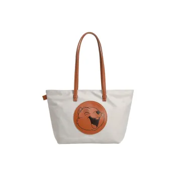 Disney Stitch Series Oxford Tote Bag Handheld Shopping Bag Shoulder Bag Medium Size Women's Multicolor