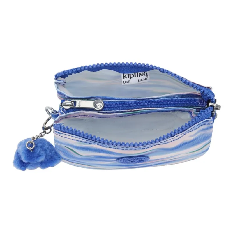 Kipling Recycled Polyester Wallet Small Size Women's Light Blue-3
