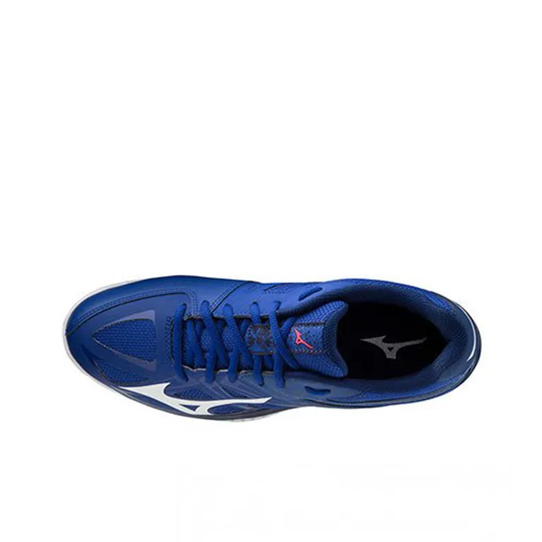 Mizuno Thunder Blade 2 Anti-Slip And Wear-Resistant Breathable Low-Top Badminton Shoes Unisex Blue White-2