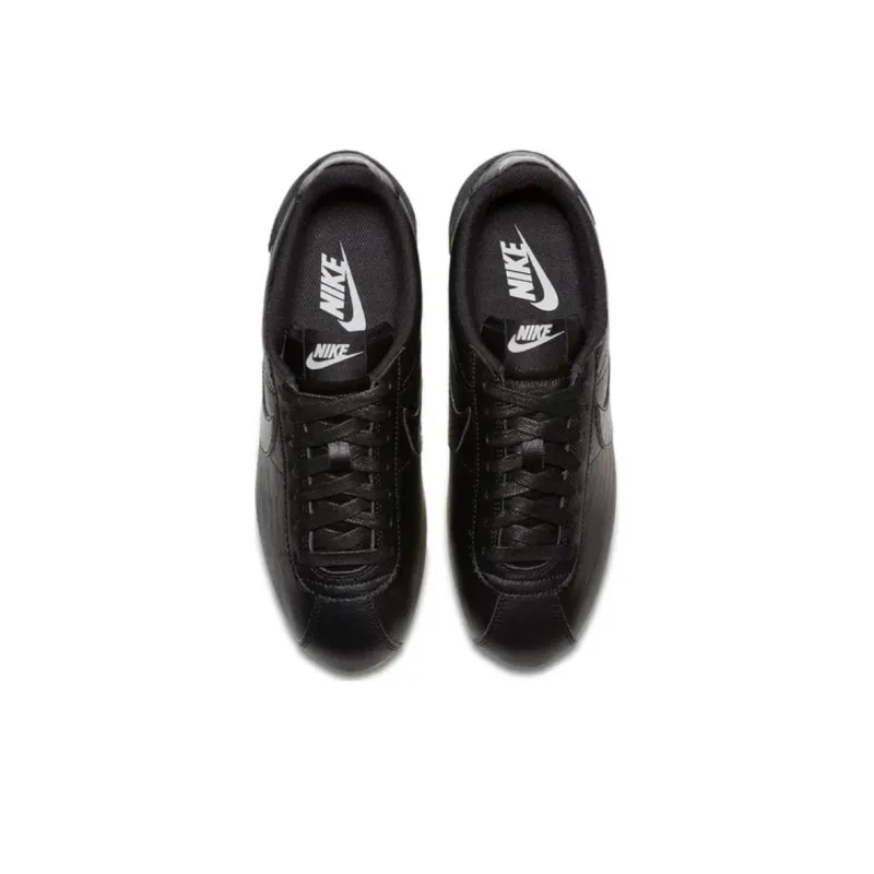 Nike Classic Cortez Leather 'Black Dark Grey White' Women's-2