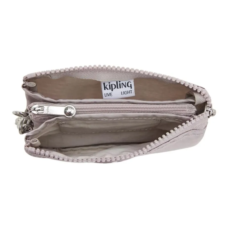 Kipling Recycled Polyamide Wallet Small Size Women's Bright Silver-2