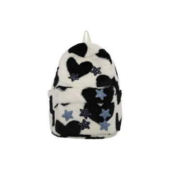 KAKAXI Plush Backpack Regular Women's Ivory