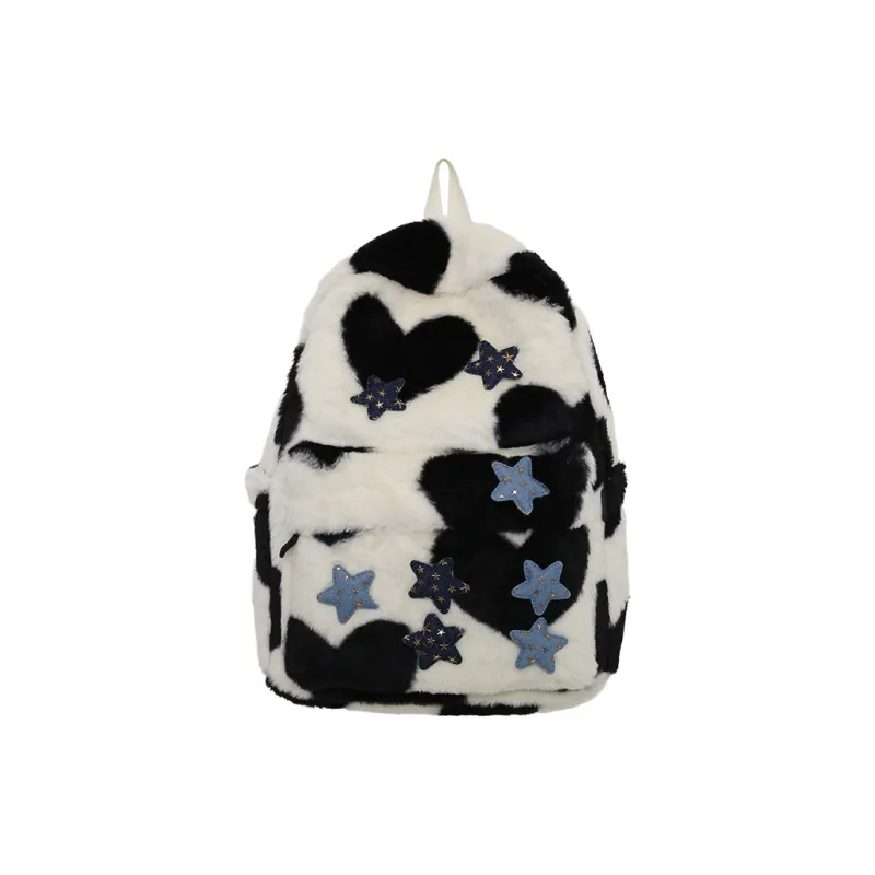KAKAXI Plush Backpack Regular Women's Ivory-0