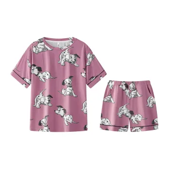 Gongdie x Disney Pajama Set Unisex Rose Red