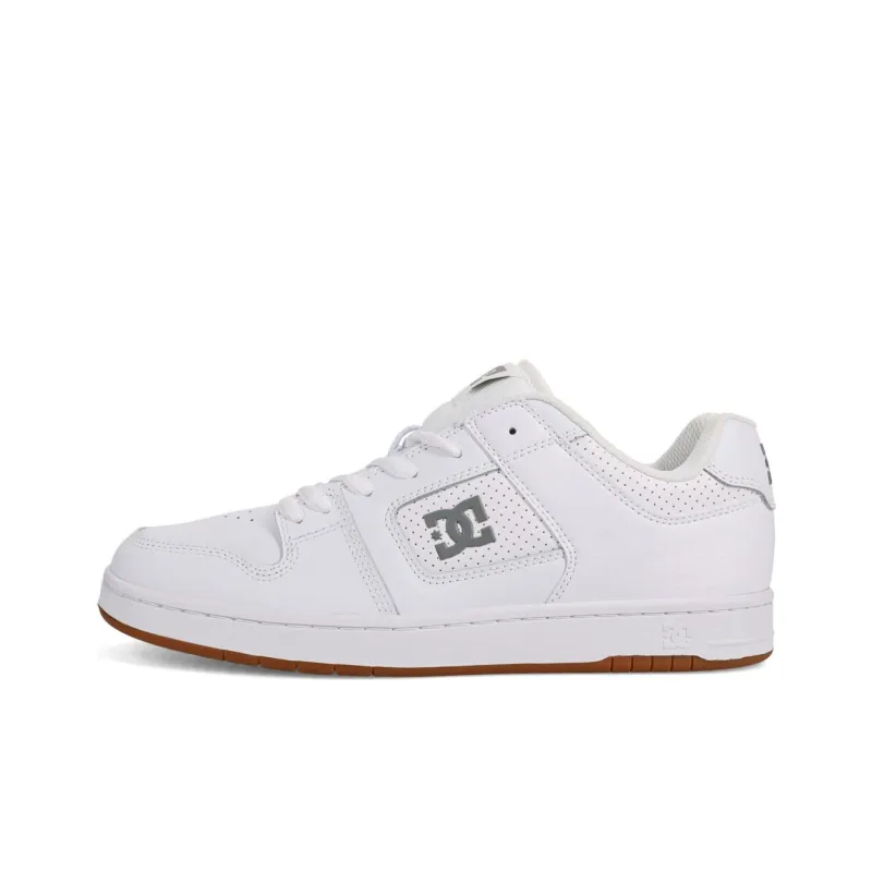 DC Shoes Low Top Skateboard Shoes Men's White-0