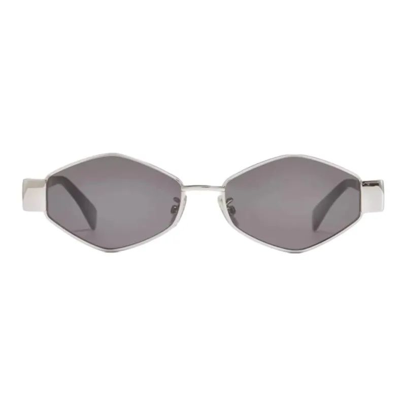 CELINE Plate Frame With Metal And Metal Irregular Shape Sunglasses Women's Multicolor-4
