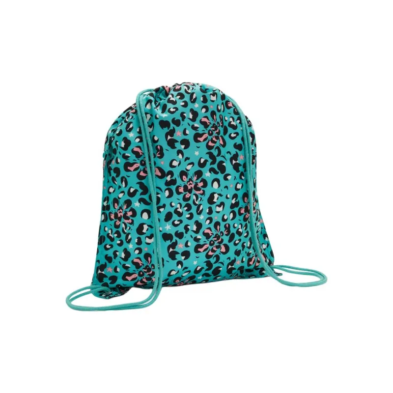 Kipling Polyester Backpack Medium Size Women's Leopard Print Flower-2