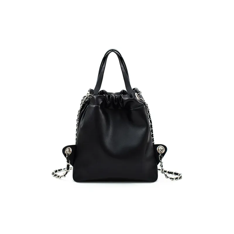 Vigno Synthetic Leather Backpacks Travel Bags Medium Size Women's Silver/Pink/Black/-16